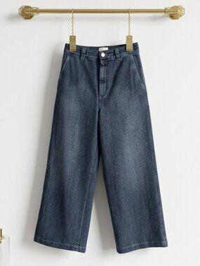 CLOSED Aria Wide Leg Cropped Jeans - Made in Italy - 28